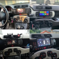 Android 15 Stereo 2 Din Car Multimedia Player For FIAT PANDA 2017 2013 2014 2015 2016 2018 2019 2020 Auto Audio WIFI CarPlay GPS