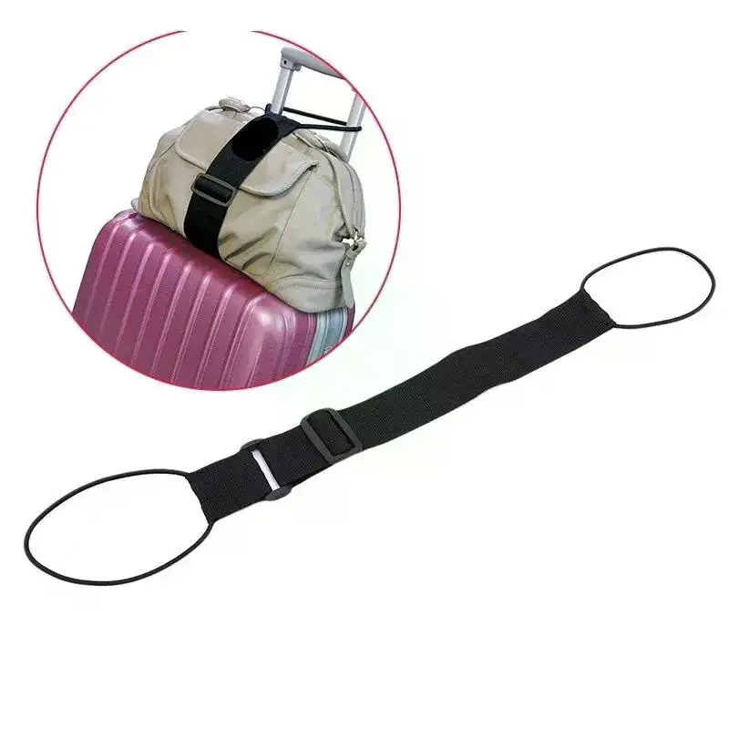 Elastic Adjustable Luggage Strap, Bungee Travel Security Belt, For Carry On, Secure Baggage Transport