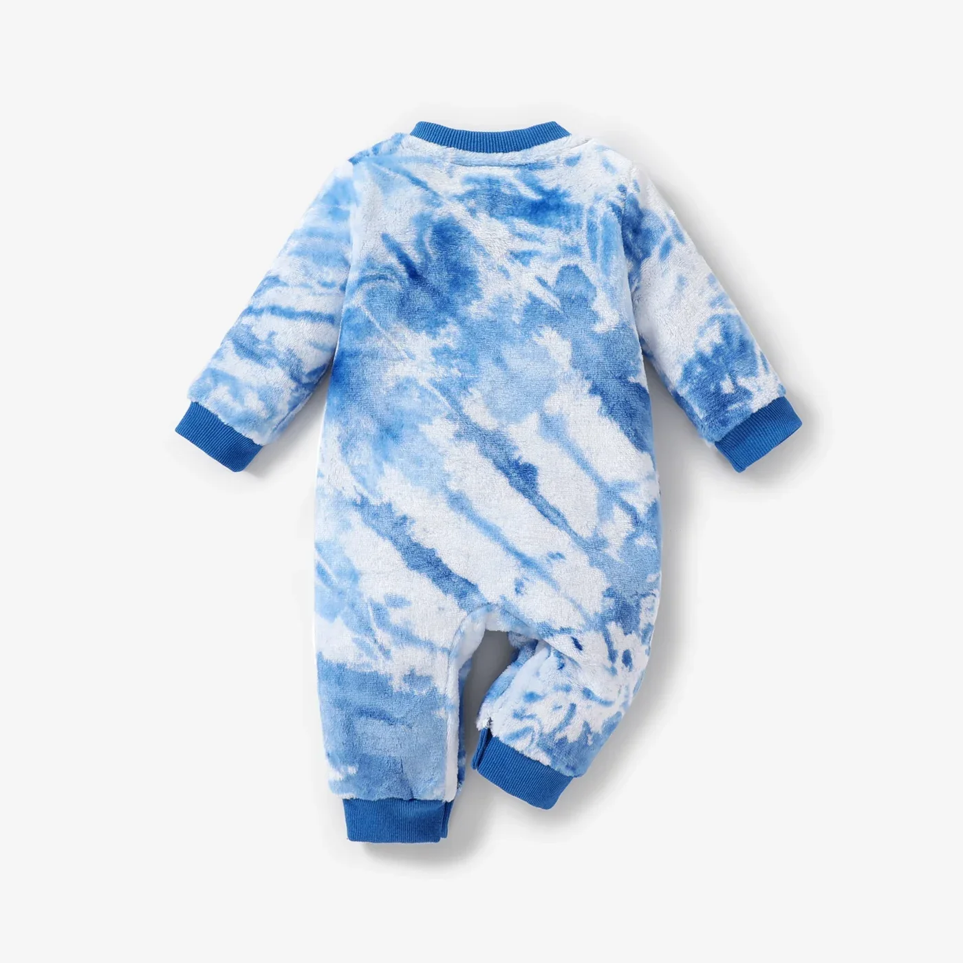 PatPat Baby Girl/Boy Tie-Dye Long Sleeve Jumpsuit Season Soft and Comfortable  Perfect for Outings and Daily Wear Basic Style