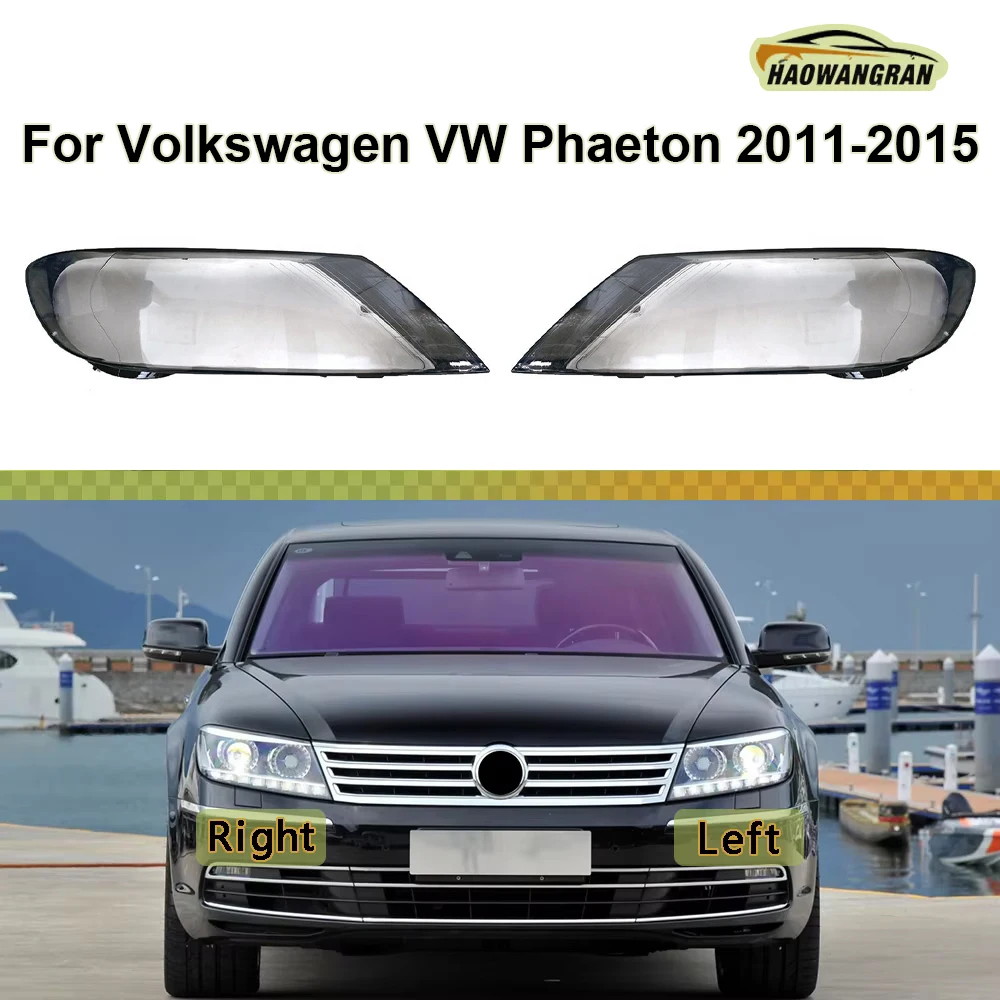 

For Volkswagen VW Phaeton 2011 2012 2013 2014 2015 Headlight Housing Shell Lamp Shade Lens Transparent Headlamp Cover Plexiglass