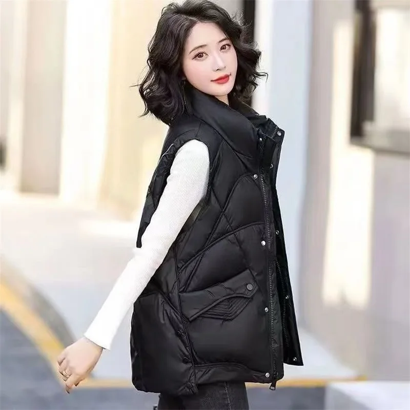 Women's Vest New Wear Joker 2024 Spring And Autumn Online Celebrity New Coat Thick Waistcoat Wide Disposable Short Casual Vest