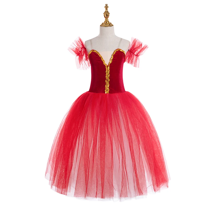 High quality Long Adult Children Ballet Tutu Dress Party Practice Skirts Clothes Fashion Dance Costumes