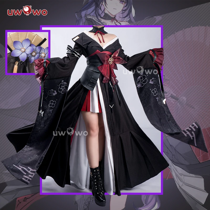 

PRE SALE UWOWO Game Genshin Impact Baal Raiden Shogun Detective Fanart Casual Cosplay Costume S-3XL Halloween Costume