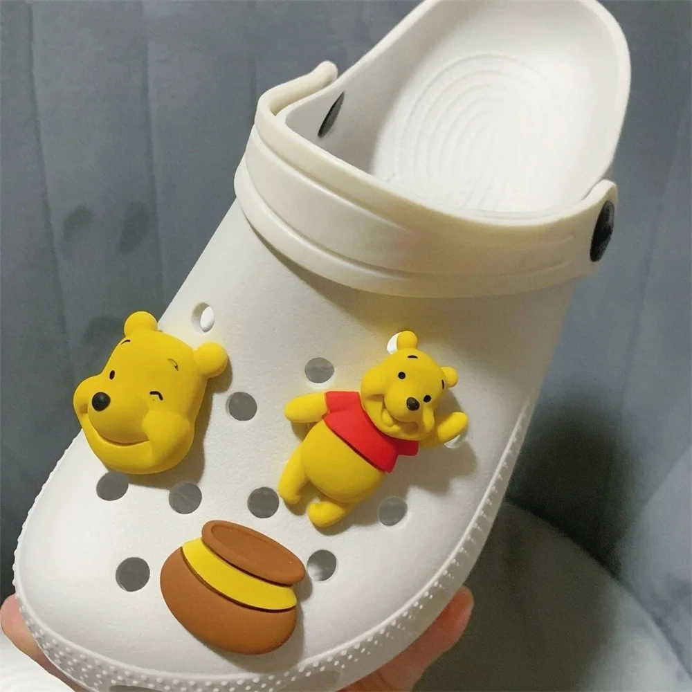 MINISO Little Bear Cartoon Character Shoe Accessories Three-dimensional Cute DIY Shoe Buckles Summer Fashion Sandal Decorations