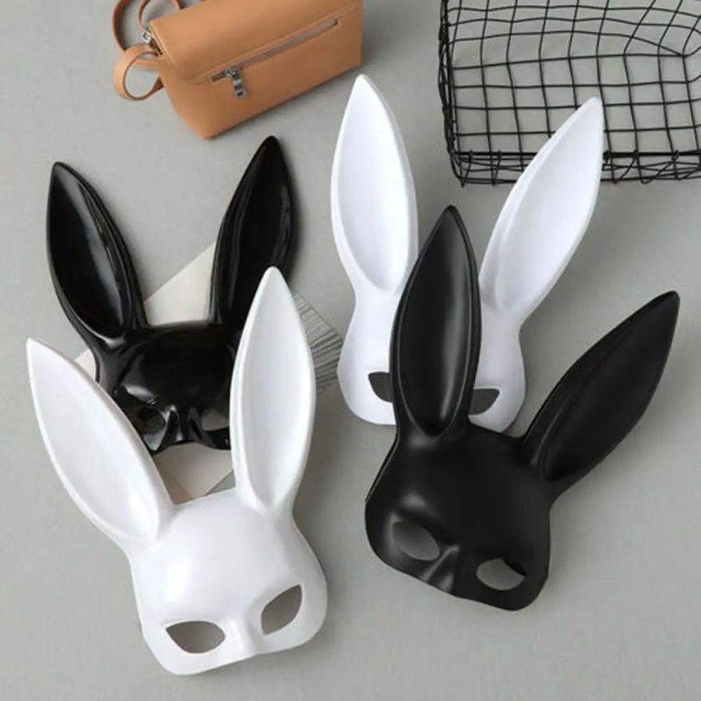 Cute Party accessories Cosplay Props Women Half Mask Halloween Mask Rabbit Ears Mask Bunny Mask