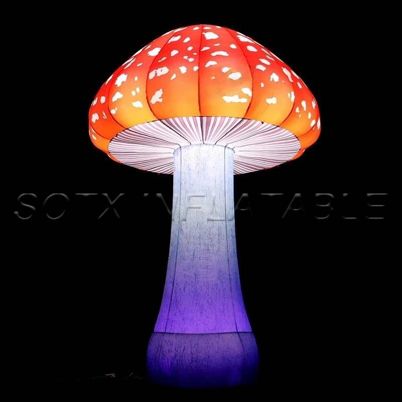 Toys Bespoke Party Planners  Glowing in the Dark Large Inflatable Mushroom for Event