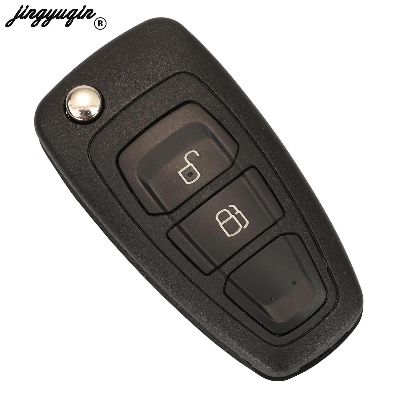 jingyuqin Car Remote Key 4D63 FSK 433Mhz For Ford C-Max Focus Galaxy Ranger Mondeo S-Max HU101 2/3 BT 5WK50165 / 5WK49986