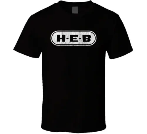 Heb Grocery Store Company Logo Vintage Grunge Look T Shirt