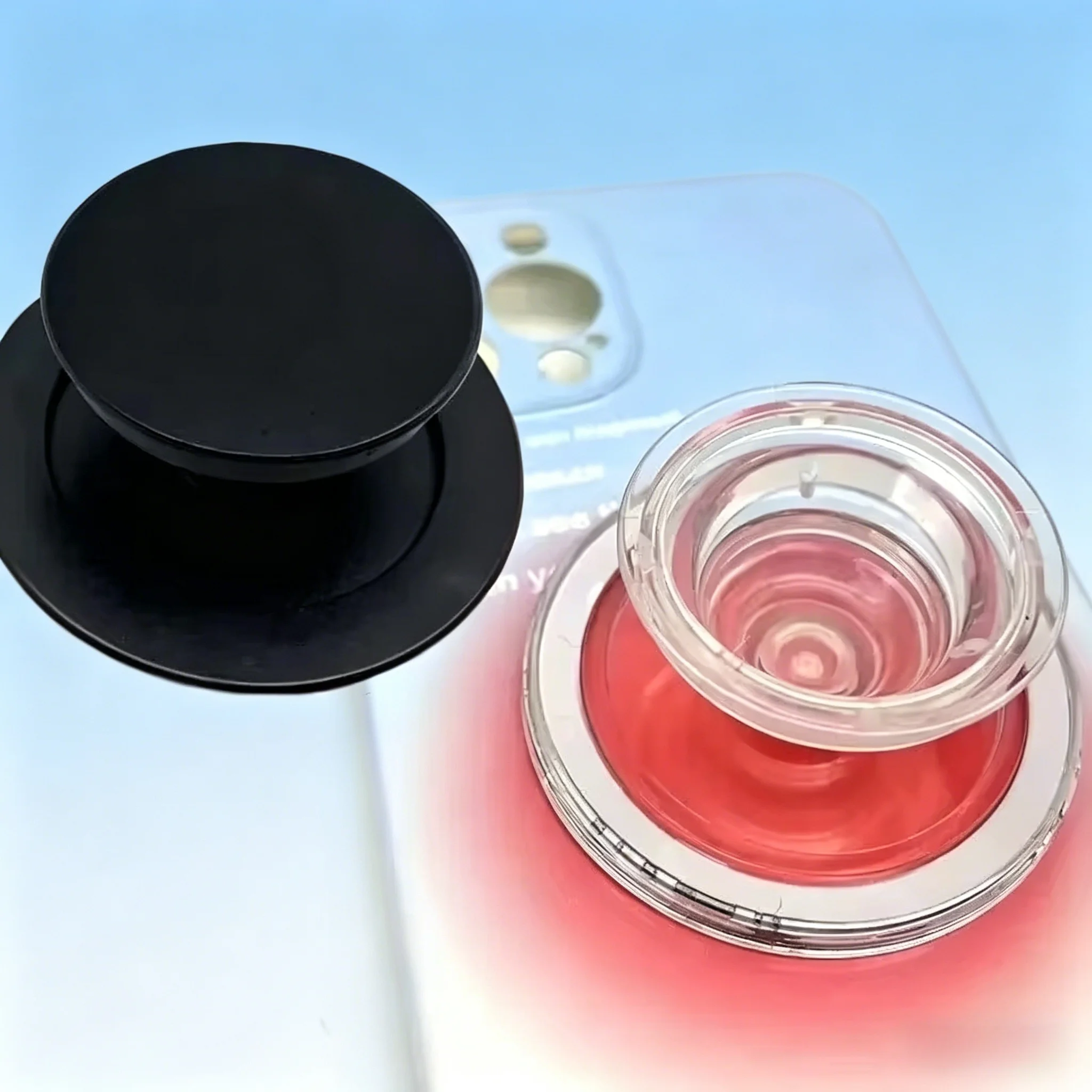 Magnetic Safe Ring Finger Expanding Stand Folding Mobile Phone Grip Holder Socket Pocket Support for iPhone Mac Samsung Xiaomi