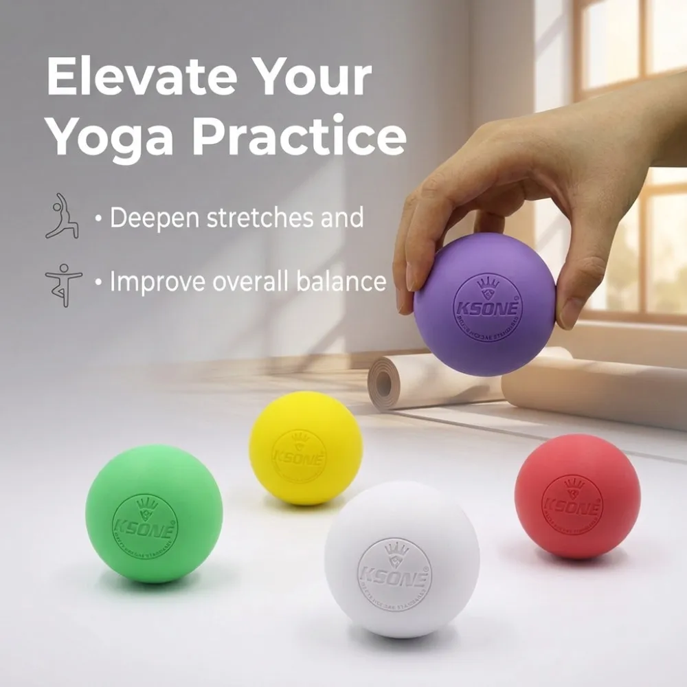 New Deep Peanut Fascia Ball Massage for Muscle Relaxation Fitness Ball Hand Foot Sole Care Sensory Integration Health Care