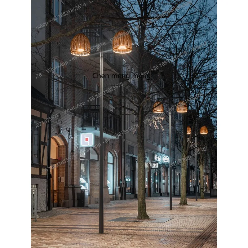 Simples e moderno jardim solar pólo alto luz ao ar livre comunidade jardim luz área cênica bloco estrada luz de rua