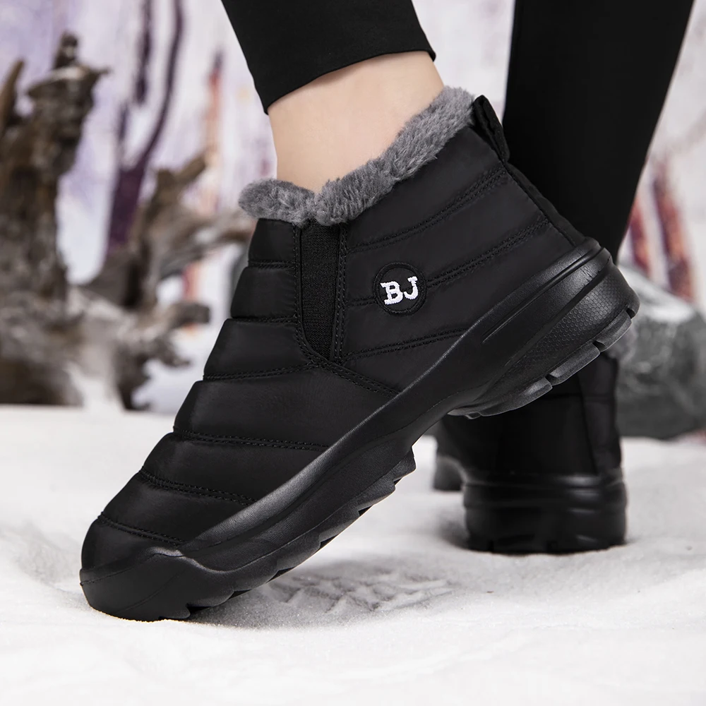 Women's Plush Thick-Soled Boots, Women's Shoes, Women's Waterproof Boots, Winter Fashion Snow Boots, Women's Boots 25 Years New Model