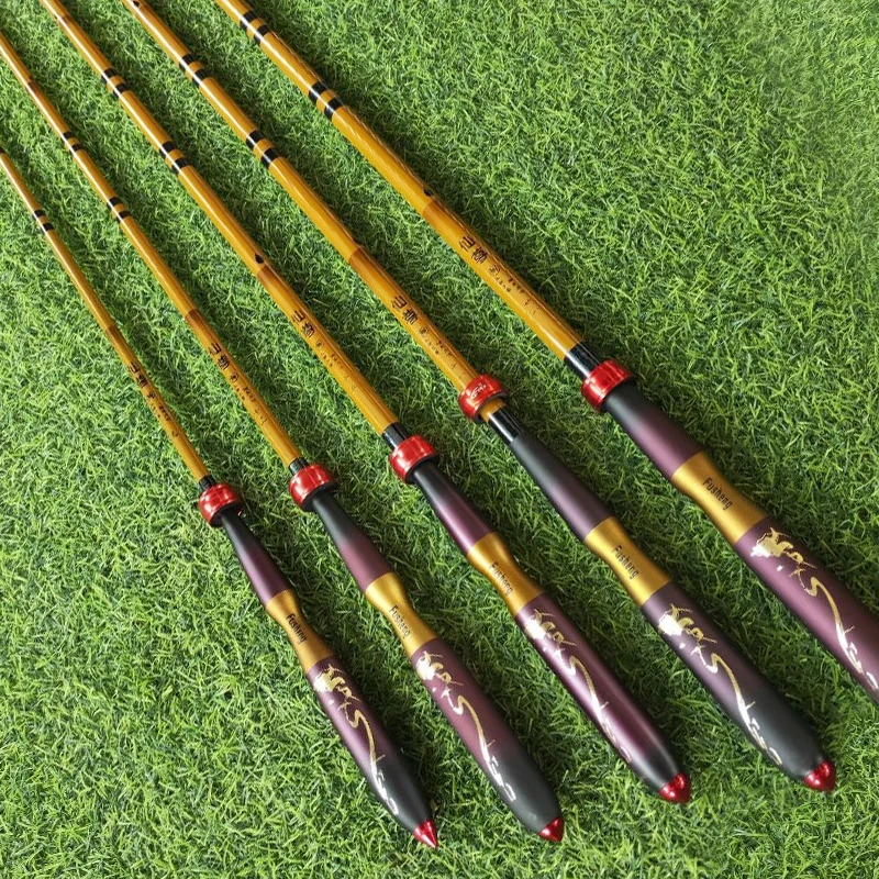 Ultralight Super Fine High Carbon Carp Taiwan Fishing Rod 28 Tune 2.7m3.6m4.5m5.4m6.3m Imitation Bamboo Telescopic Hand Pole