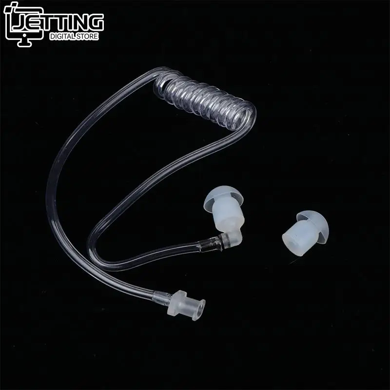 Transparent Coil Acoustic Air Tube Earplug Replacement For Radio Earpiece Headset for Motorola For Baofeng Radio Drop Shipping