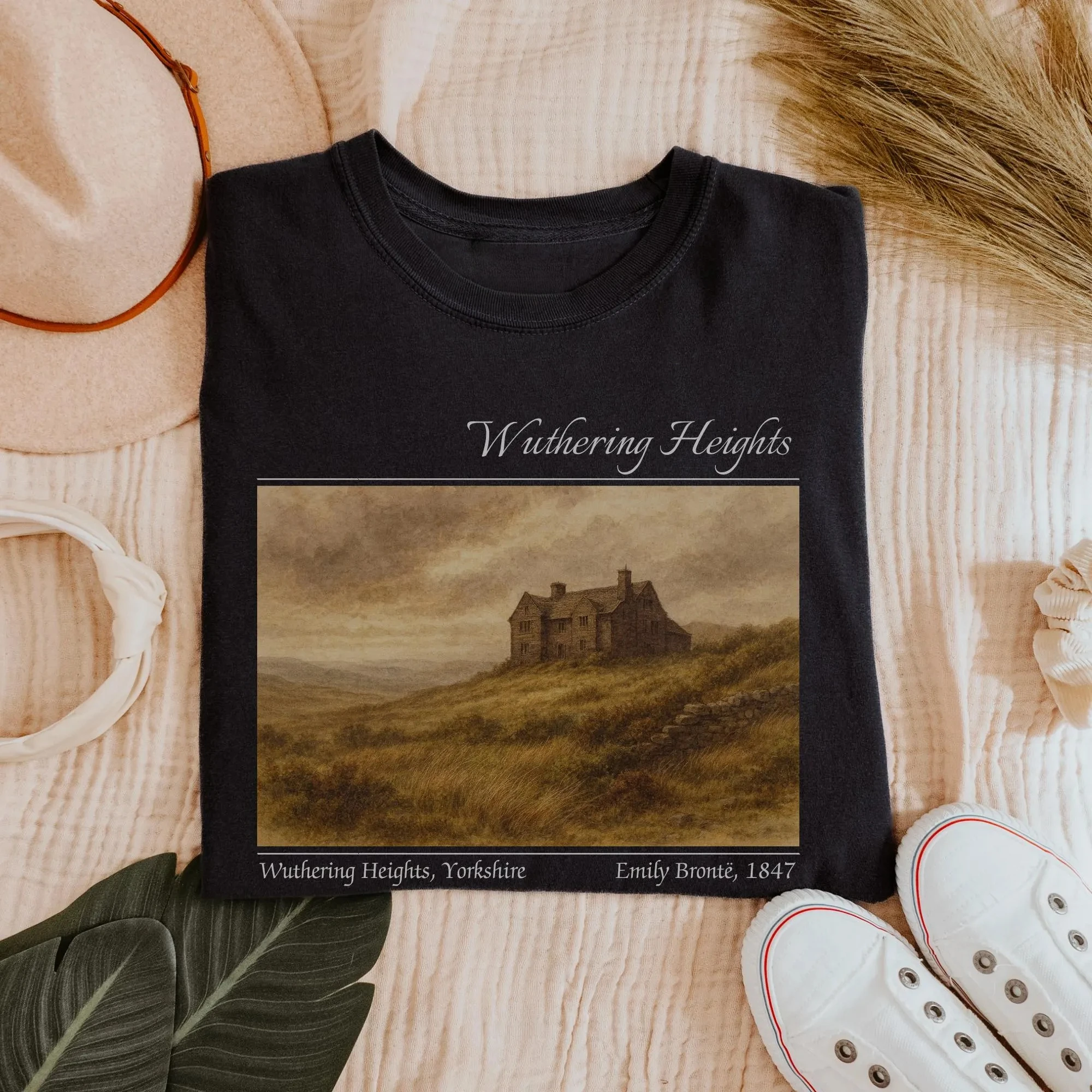 Wuthering Heights Cotton Graphics T-shirt 2026 Summer New Emily Bronte Novel Fashion Men's Clothing Women's Clothing T Shirt