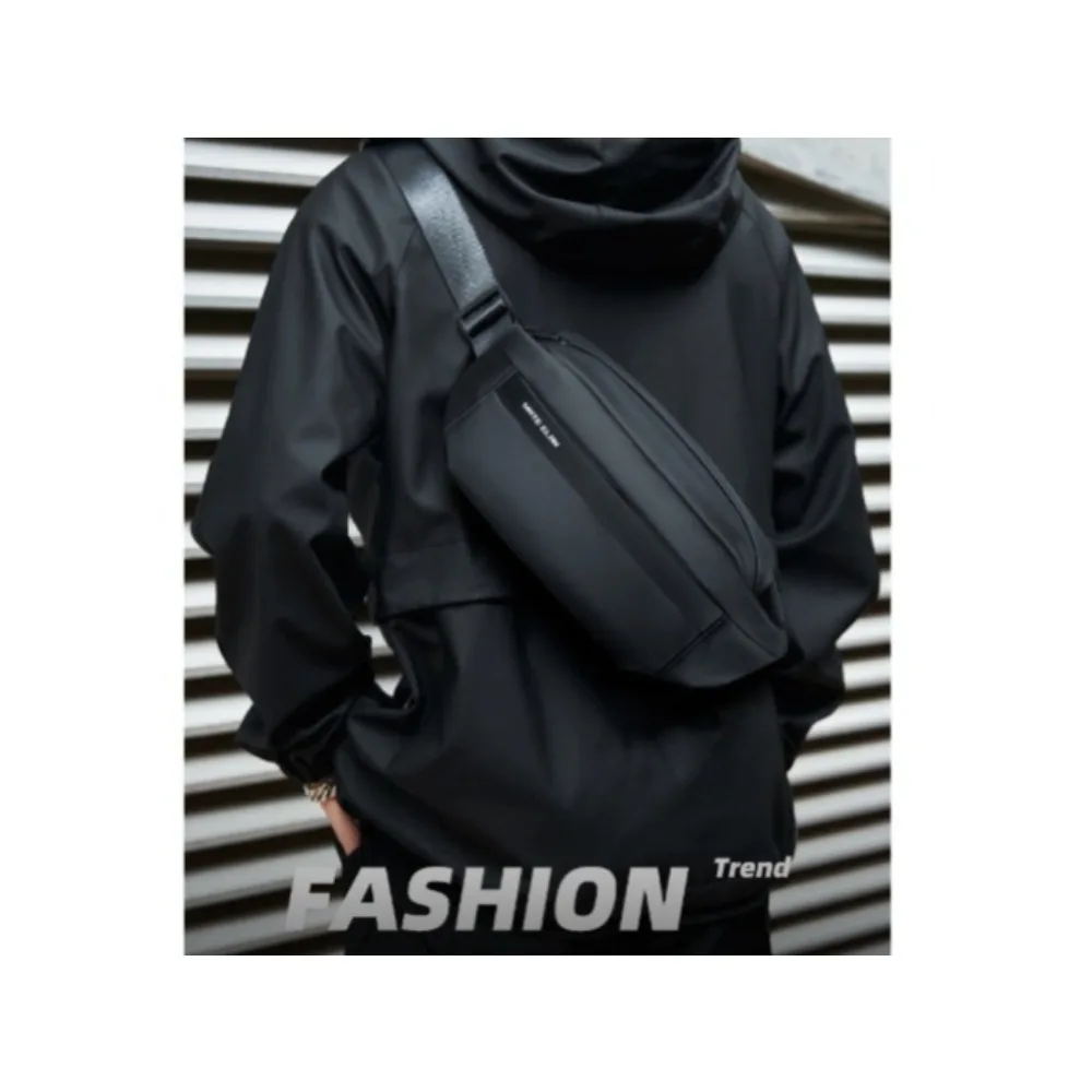 

Модная однотонная водонепроницаемая мужская сумка через плечо Y2K 2025 года, спортивная поясная сумка для ежедневных путешествий, молодежная мобильная поясная сумка