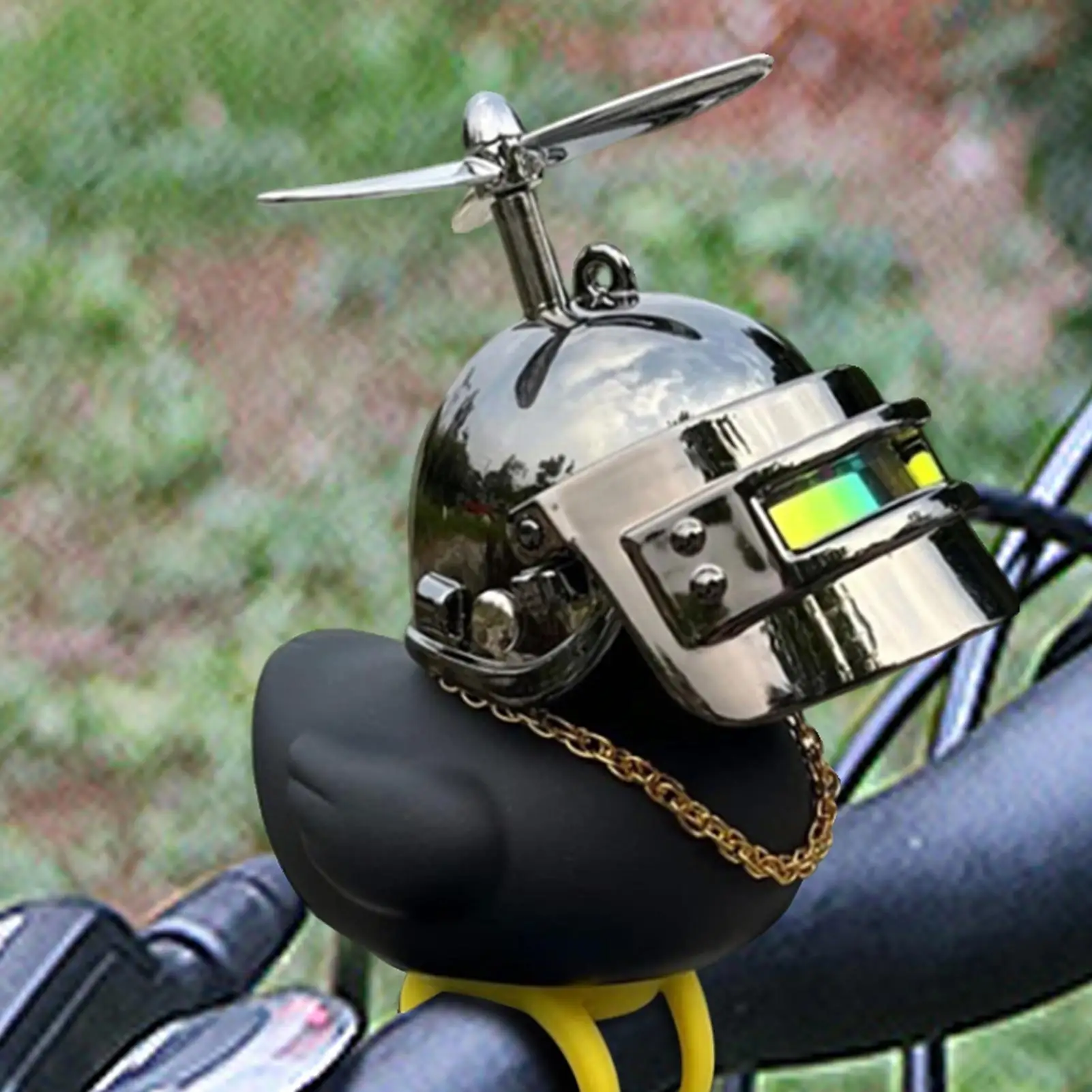 Motorcycle Handlebar Duck Squeeze Duck Dashboard Decorations Cute Yellow Duck Bicycle Accessories For Family Friends