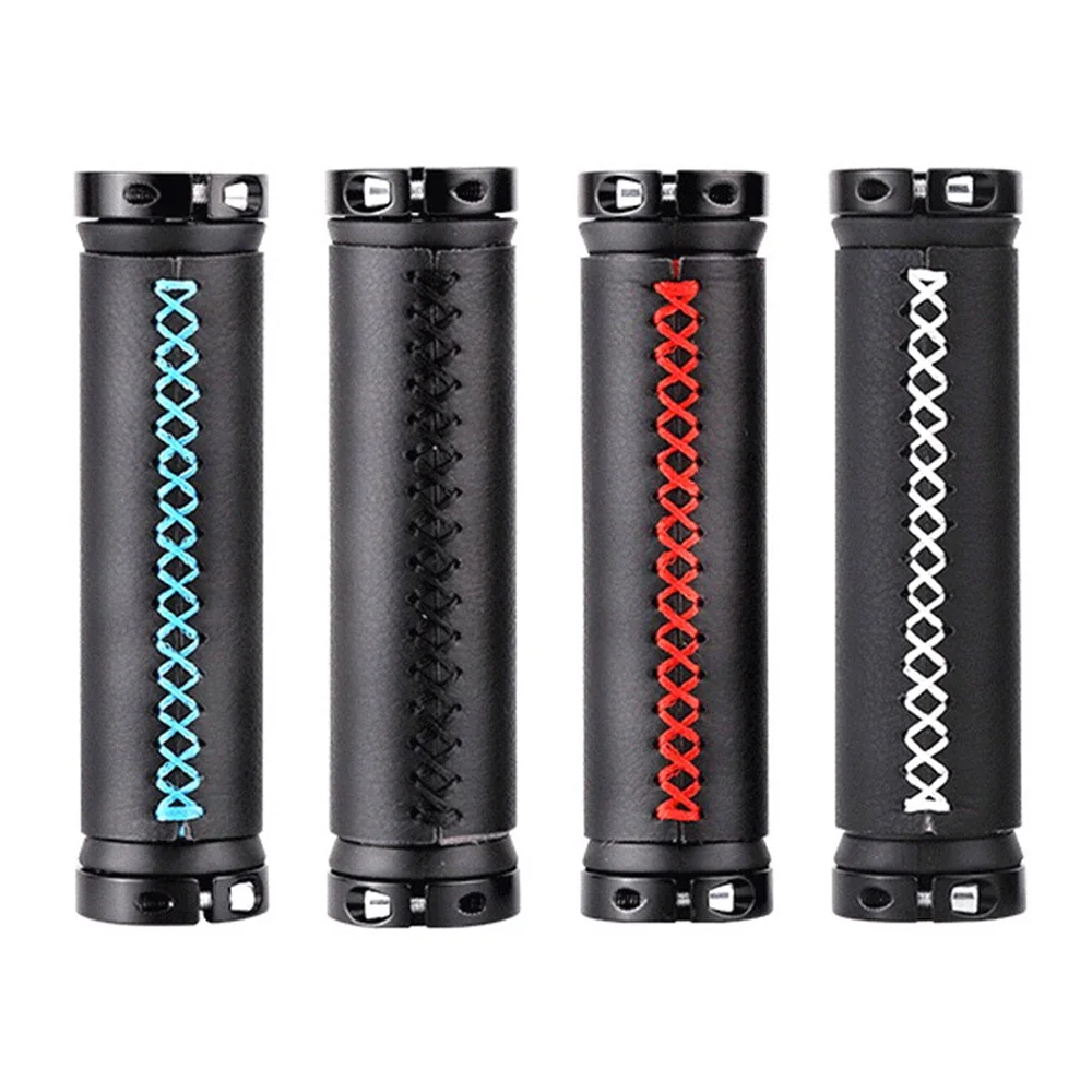 Bicycle Handlebar Grips Microfiber Leather Ergonomic Hand Stitched Grip Bike Handlebar Mountain Bike Meat Ball Grip