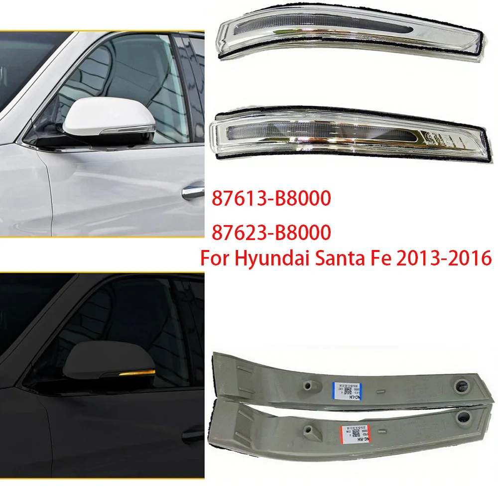 

1 Pair Side Rearview Mirror Turn Light Signal Indicator Lamp For Hyundai Santa Fe 2013 2014 2015 2016 87613-B8000 87623-B8000