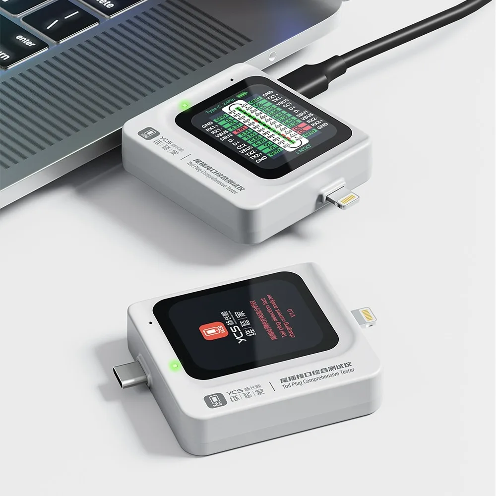 Multi functional Automatic Dock Flex Test lightning Type-C Charging port detector type-C Charging current/voltage/power Tester
