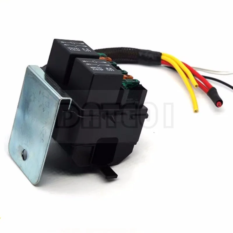 Car Relay Car Safety Box 8 Fuses 2 Way Control Relay Modification For Vehicle Control the Safety Box 40A 12V 24V Remote Control