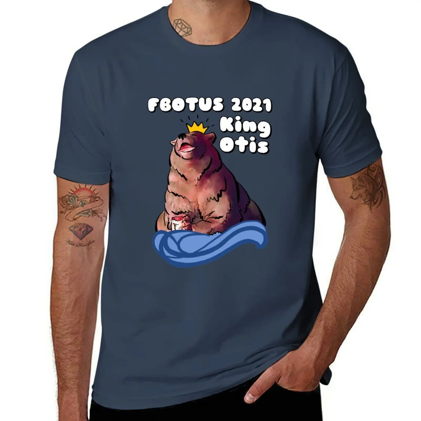 

Otis: FBOTUS 2021 — King of Brooks River T-Shirt man t shirt cotton high quality T-Shirt