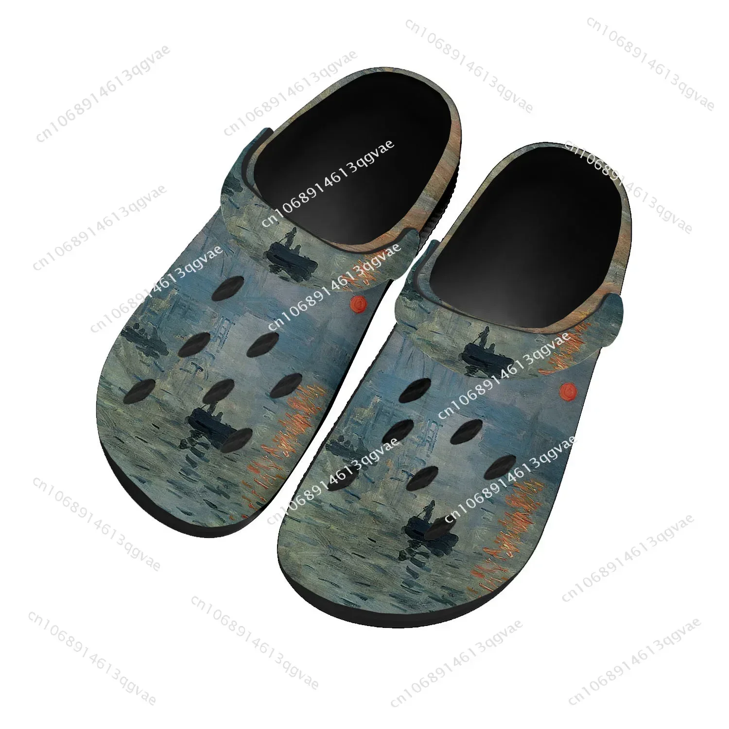 

Impression Sunrise Home Clog Mens Women Youth Boy Girl Sandals Shoes Garden Custom Made Breathable Shoe Beach Hole Slippers