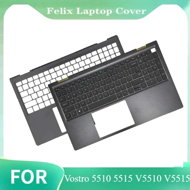 New Laptop Palmrest Upper Case for Vostro 5510 5515 V5510 V5515 C Cover Shell with US Backlit Keyboard Case