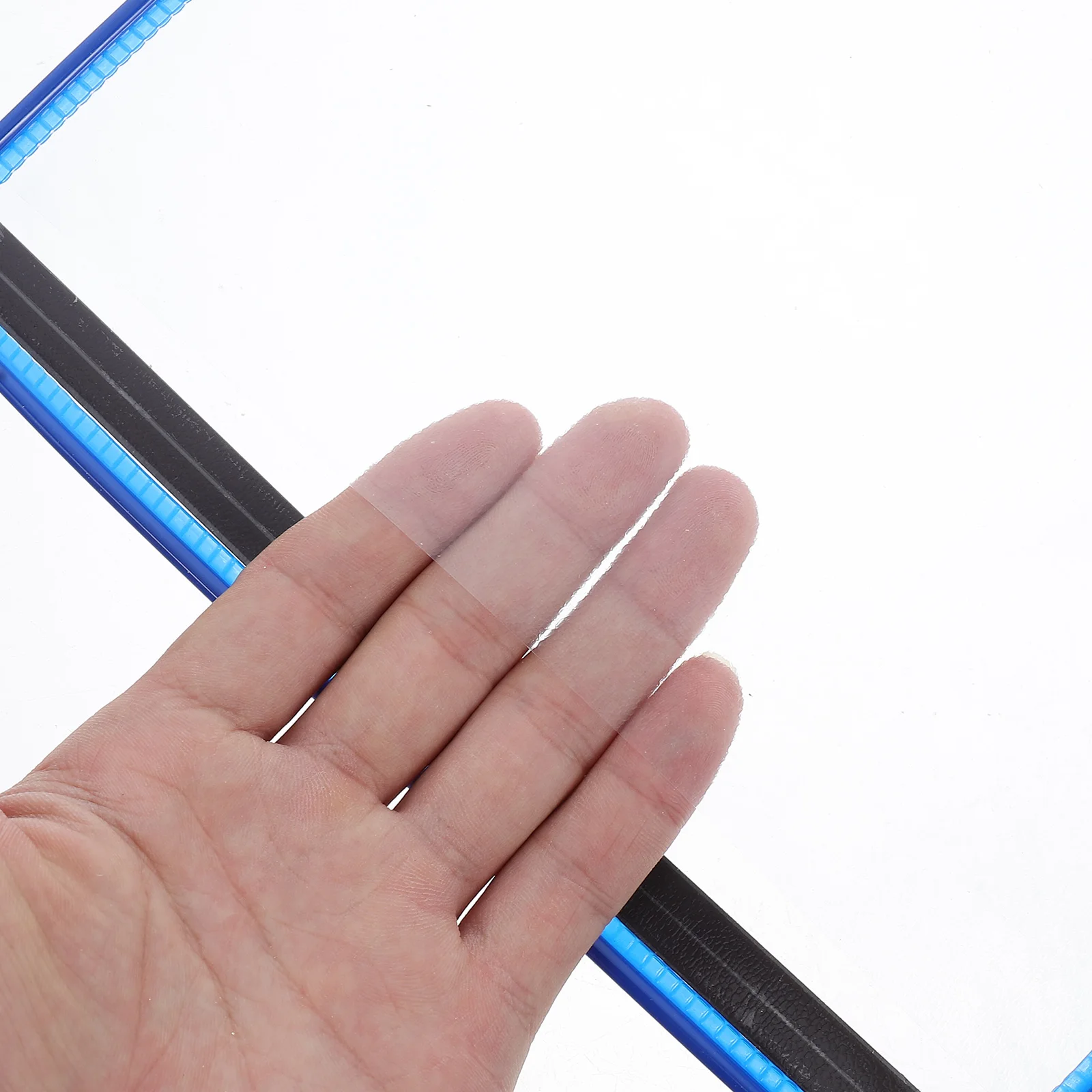 Magnetic Document Holder 12 Pockets Clear File Organizer For Refrigerator Whiteboard Metal Surfaces Storage Pocket Blue