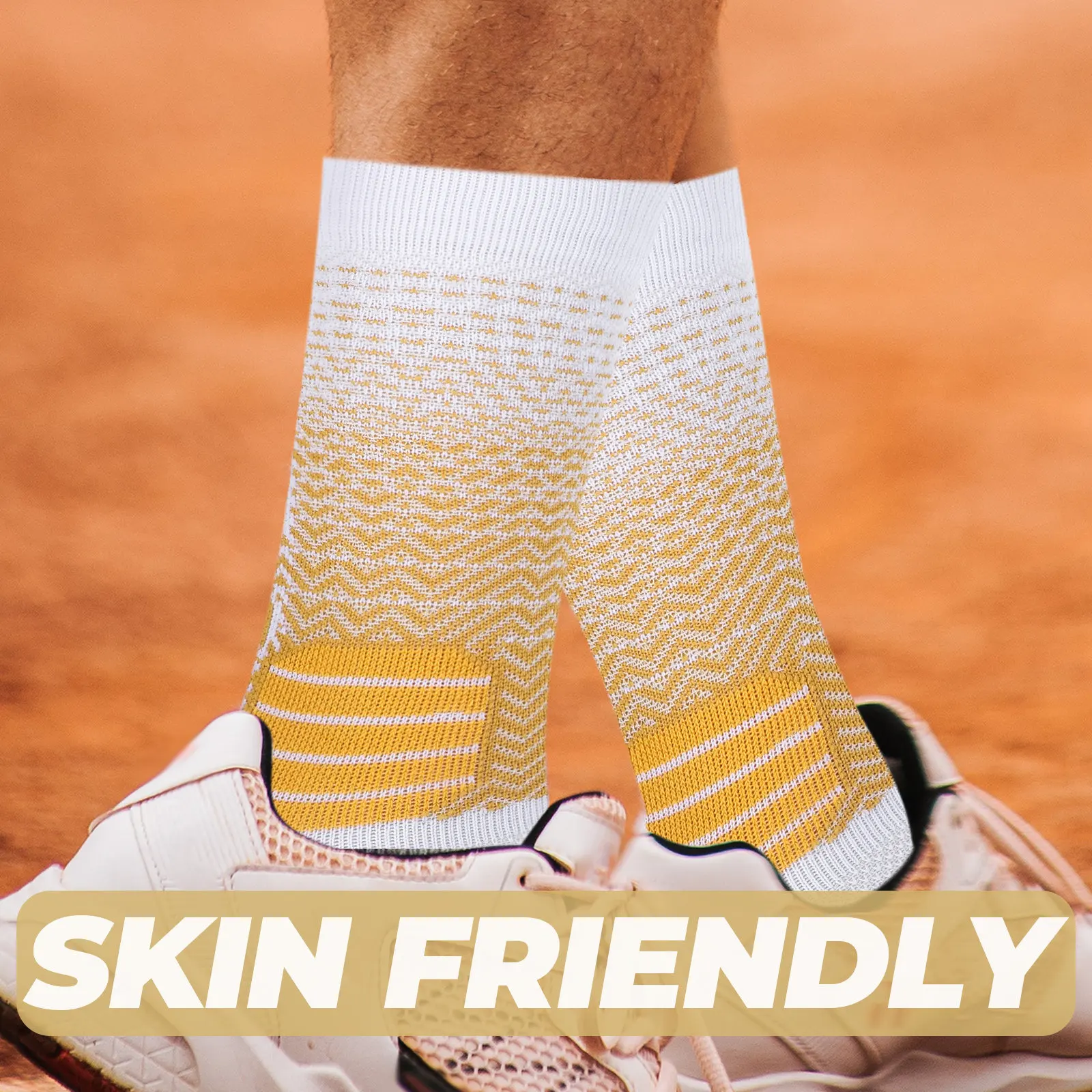 

1Pair Cushioning Sports Socks Mid Calf Breathable Quick Dry Elastic Running Basketball Training Socks for Men Enhanced Shock