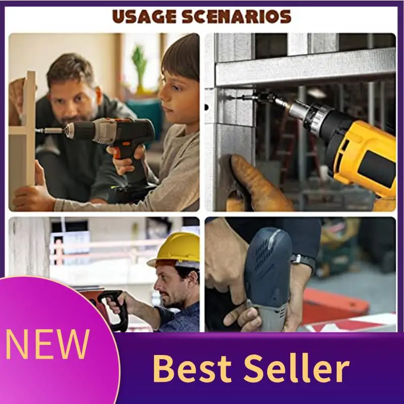 

6 Pcs Drill Bit Holder Extension Drill Bit Holder Metal Flexible Magnetic Swiveling Bit Tip Holder Bar Set