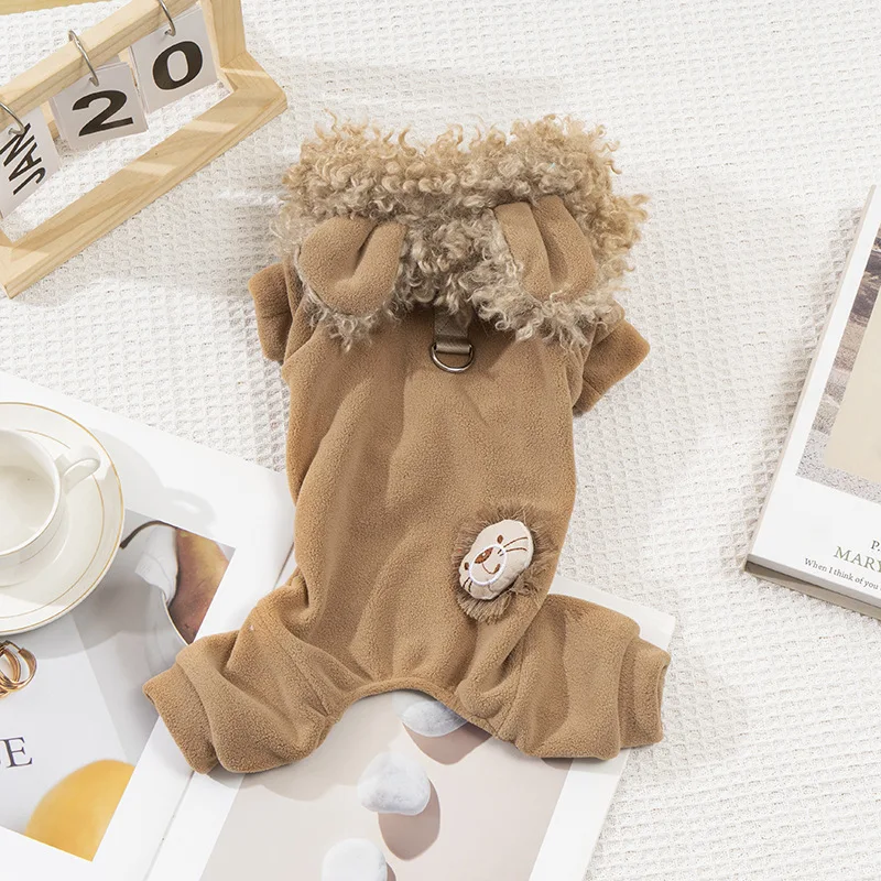 زي كلب الأسد الرائع والشرس لأحتفالات الخريف/الشتاء. مثالية لزي الأسد المريح على شكل كلب عيد الميلاد من Howllween #6