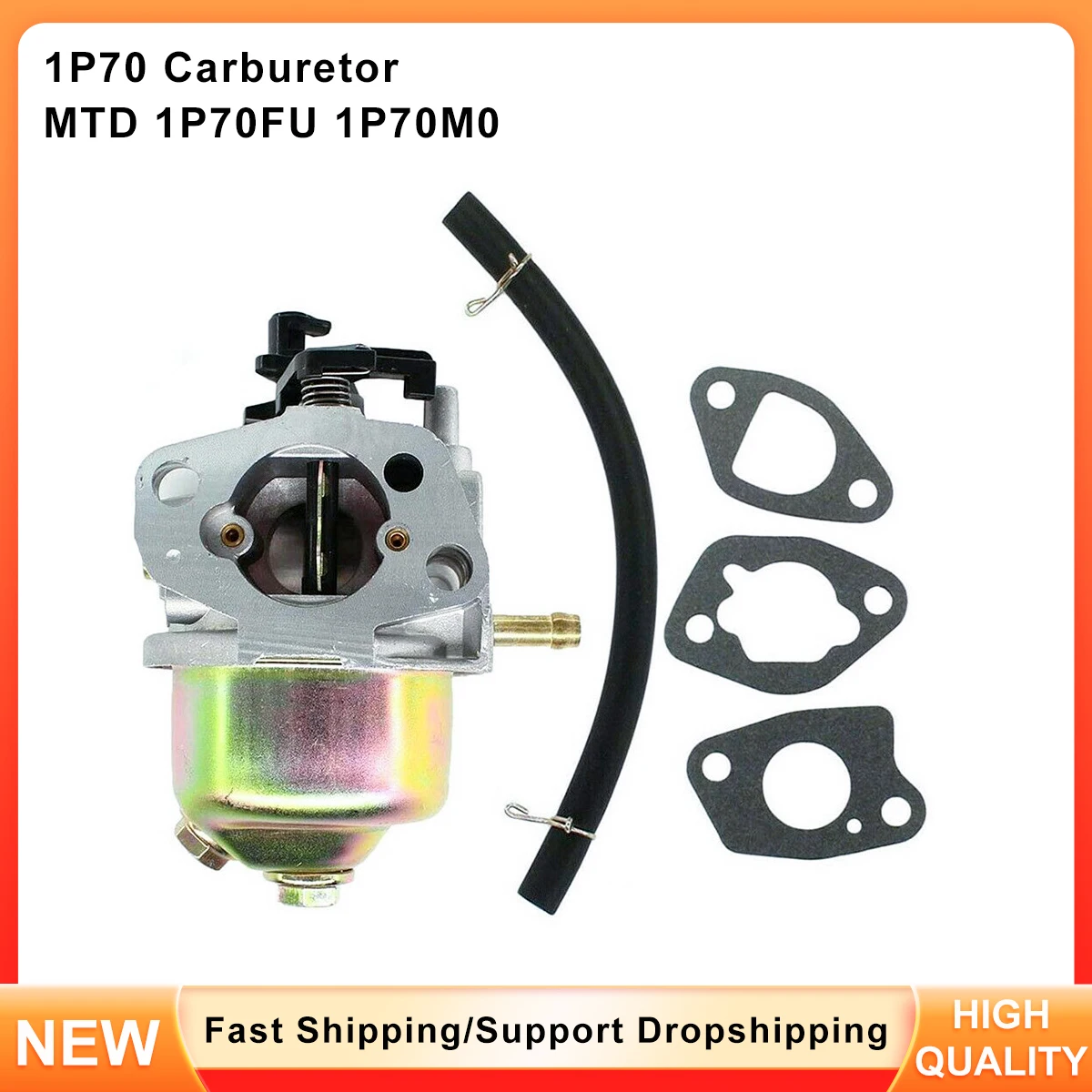 

Replacement Carburetor Set for 196cc MTD & Troy-Bilt Engines - Replaces 751-10310, 951-10310, Fits 1P70, 1P65, FUA