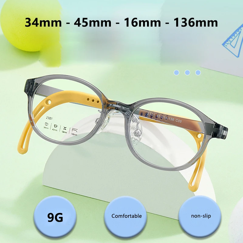 New Children Non-slip Soft Flexible Kids Eyeglasses Frame Ultralight Integrated Screwless Glasses  Optic Glasses Frame Boy Girl