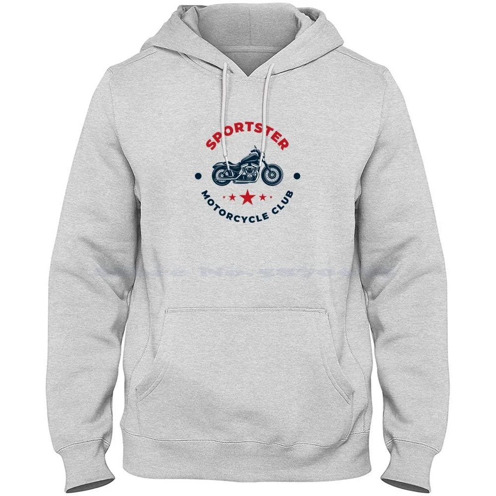 Motorcycle-Logo 100% Cotton Hoodie Davidson Sportster Motorbike Biker Brotherhood Men Electra Motorcycles