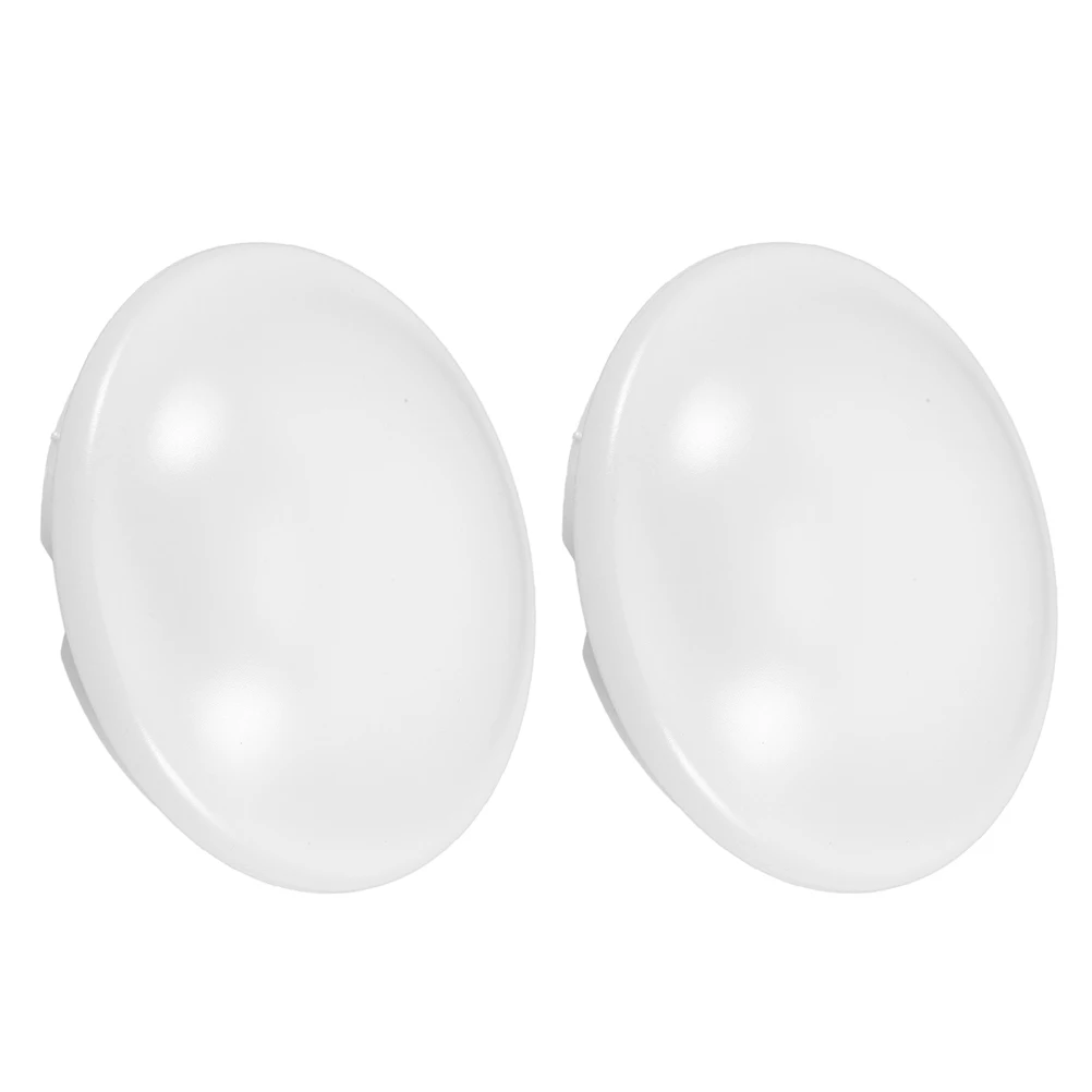 

2 pcs Plastic Ceiling Lamp Shades Flush Mount Light Covers Mushroom Pendant Lampshade Decorative Replacement For Bathroom