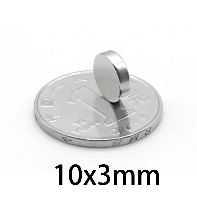 10x3 mm N35 disk magnet circular 10*3mm disc rare earth Permanent NdFeB  Powerful round Magnets 10*3mm magnetic