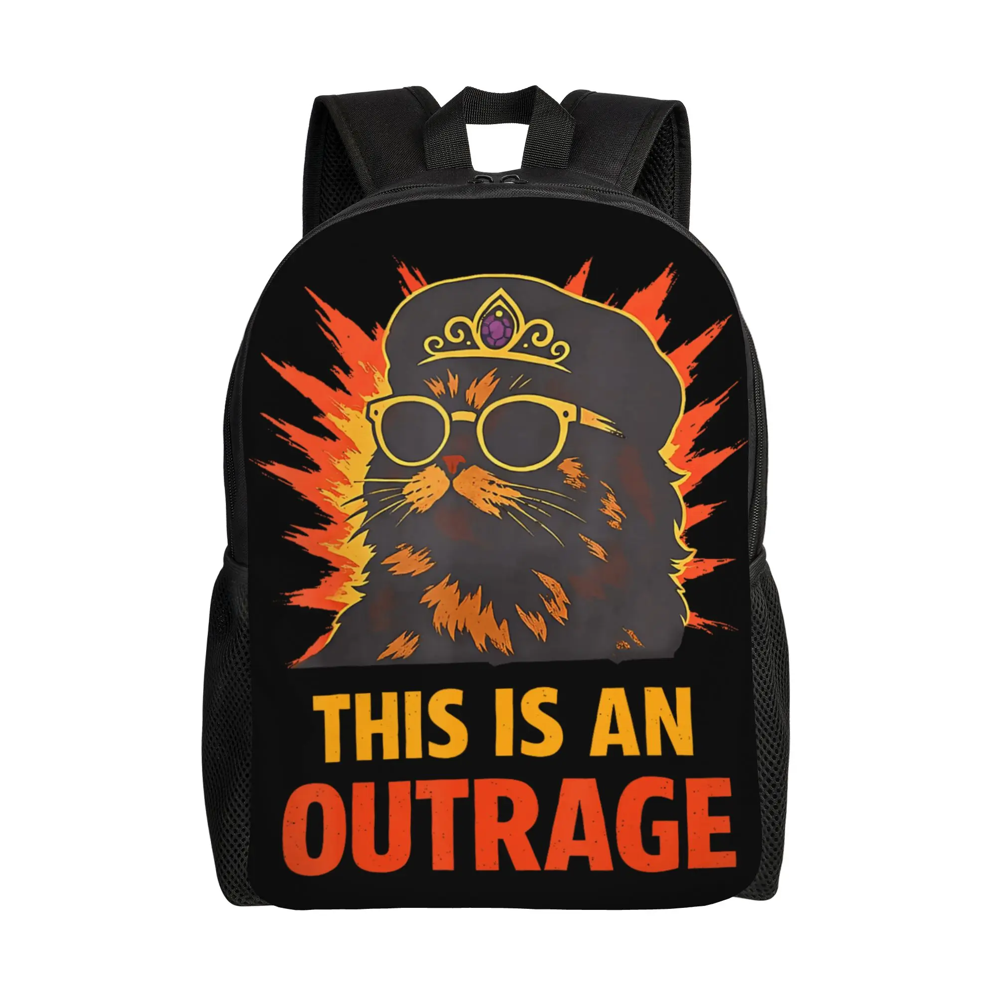 Goddammit Donut Funny Book Lover Backpack  Student Polyester Daily Backpacks Print Novelty High School Bags Rucksack