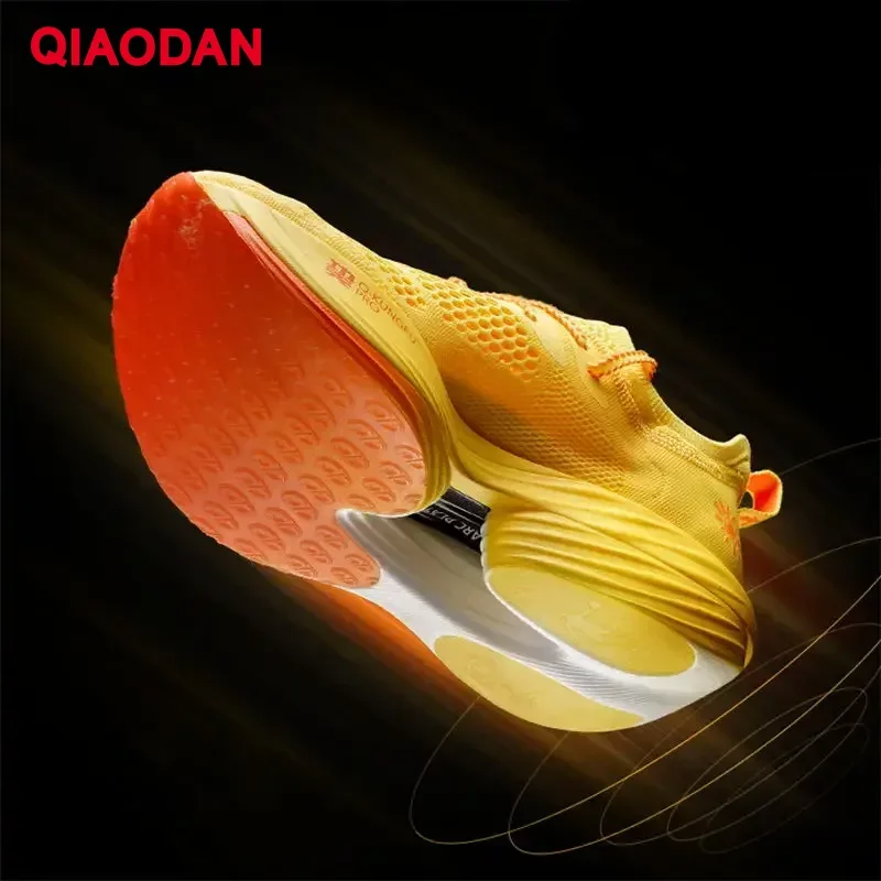 QIAODAN Women FEIYING Plaid Professional Running Shoes for 2023 New Carbon Plate Marathon Shock Absorption Sneakers BM22230290T