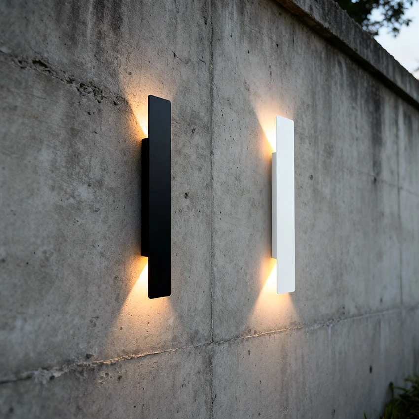 Applique murale LED moderne étanche IP65 en aluminium, éclairage décoratif d'intérieur 6W/18W/24W