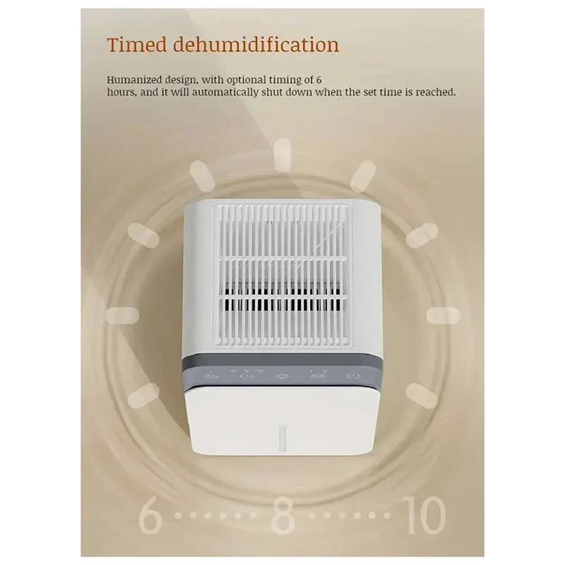A74E-Air Dryer For Home Bedroom Office Kitchen Deodorizer Portable Mute Air Dehumidifier Moisture Absorber Machine