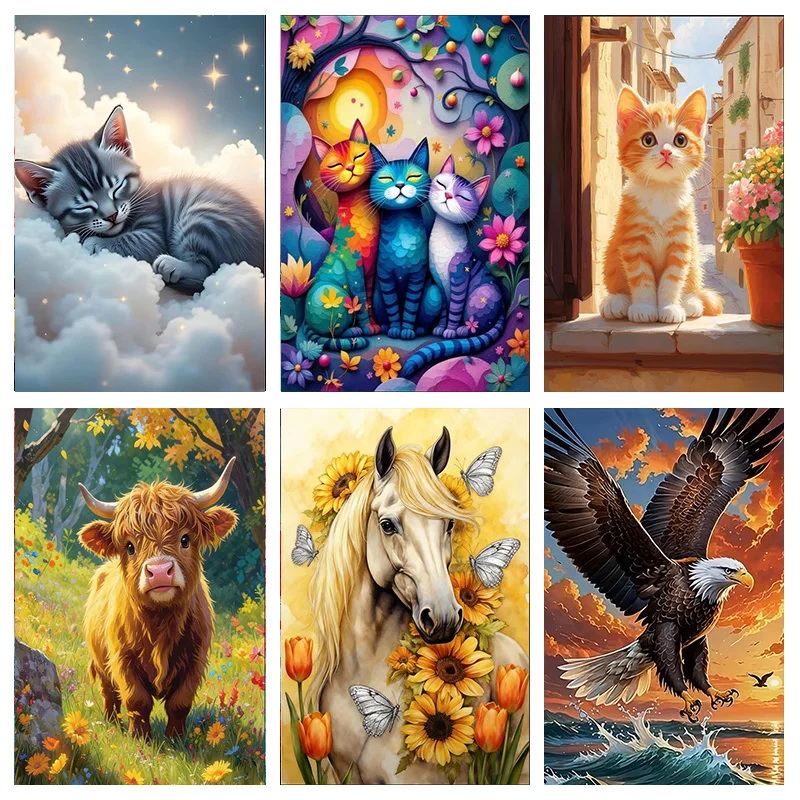 

DIY Personalized Cute Animal Photo Custom Diamond Painting, Adult Beginner 5D Diamond Painting, DIY Full Diamond Embroidery