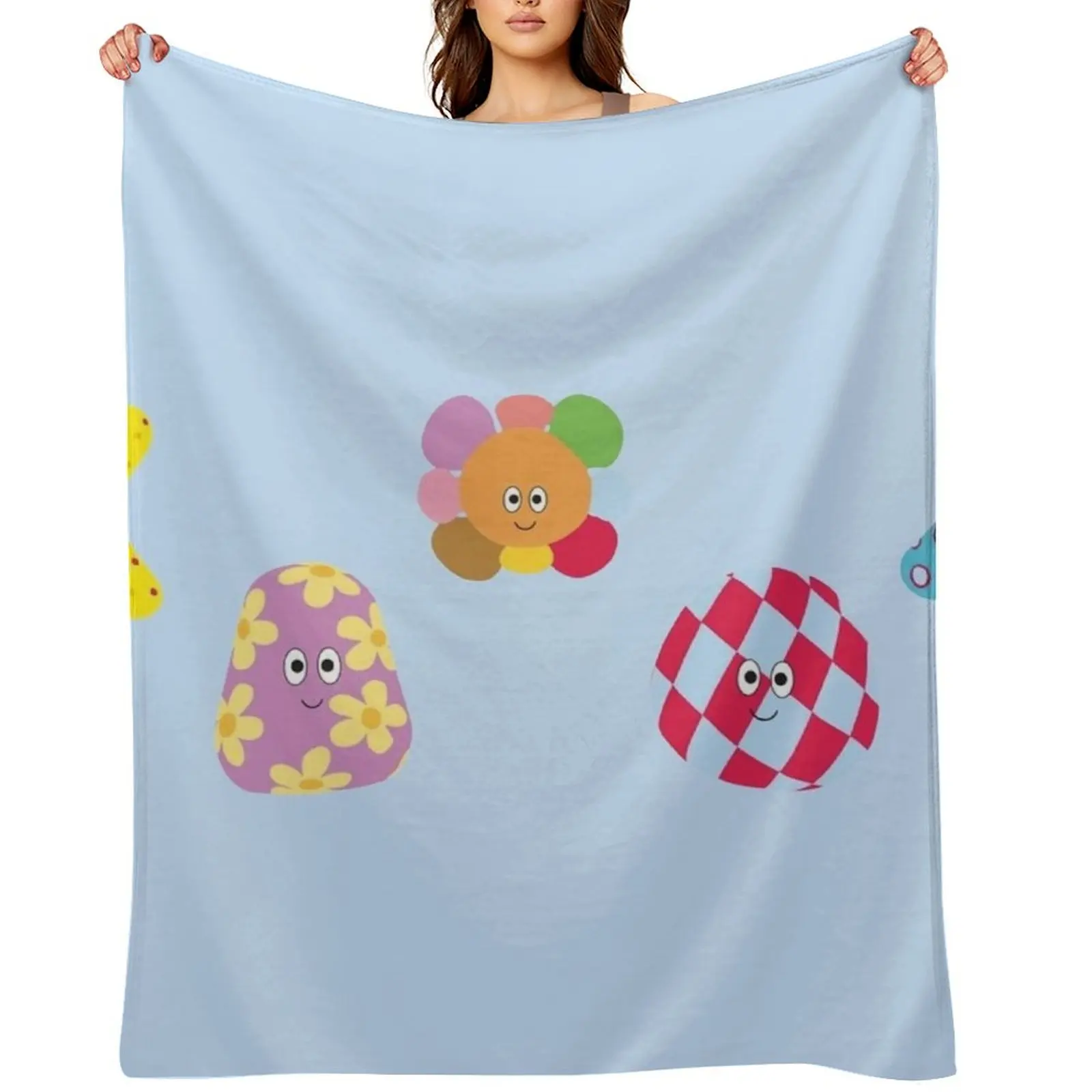

The Haahoos In the night garden Throw Blanket for sofa Multi-Purpose Soft Big Beautifuls Blankets