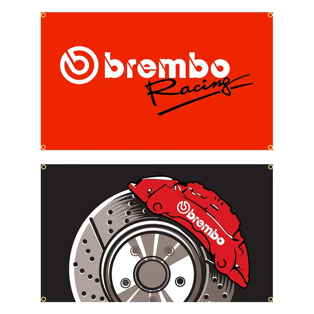 90x150cm Brembos Profession Motorcycle Racing Car Flag Polyester Printed Garage or Outdoor Decoration Banner Tapestry