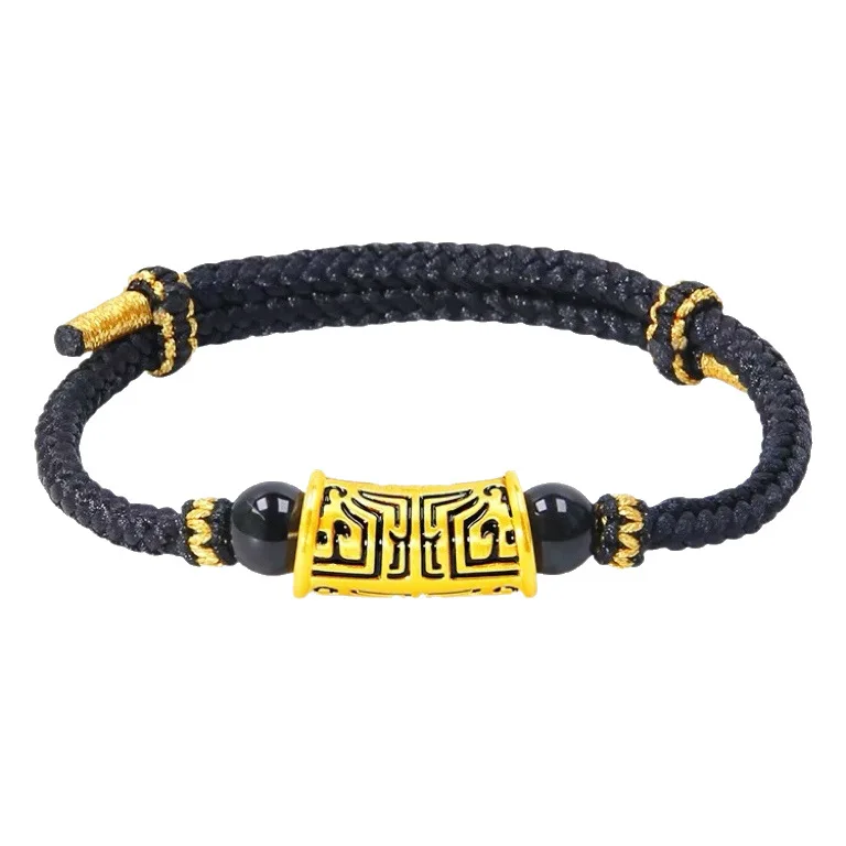 

Браслет унисекс Taotie Totem, 24-каратное золото, AU999 | Таоетя, вдохновленная бронзой, с гравировкой "Гардиана", символ древней силы.