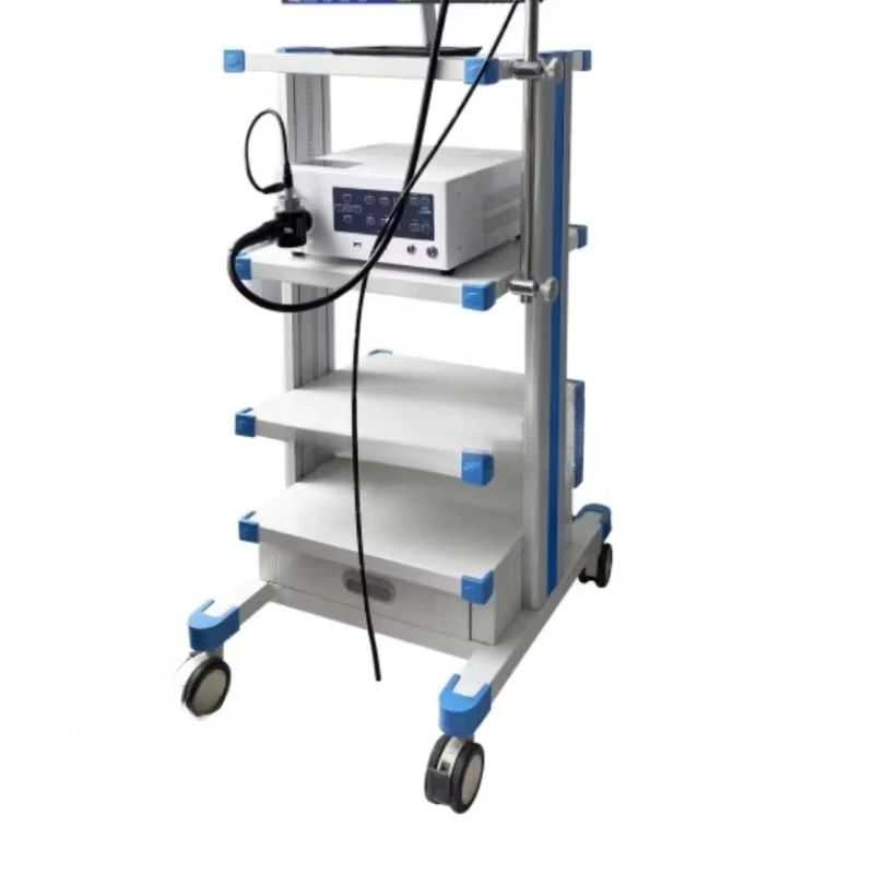 VET8800 8 mm endoscope with 24 high definition display trolley for ear, nose and bladder examination in dogs