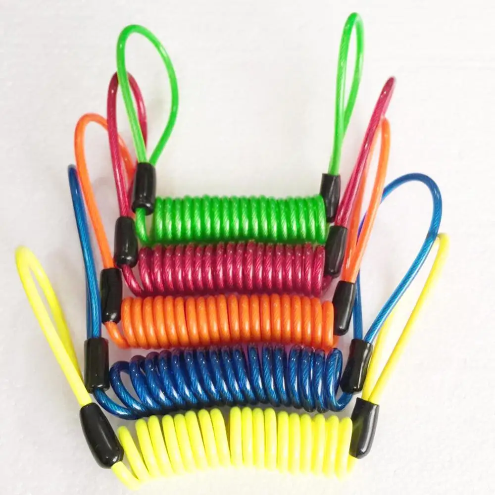 

120 см дисковый Замок Напоминание о безопасности мотоцикла дисковый тормоз замок пружина Напоминание Кабель катушка аксессуары для двигателя