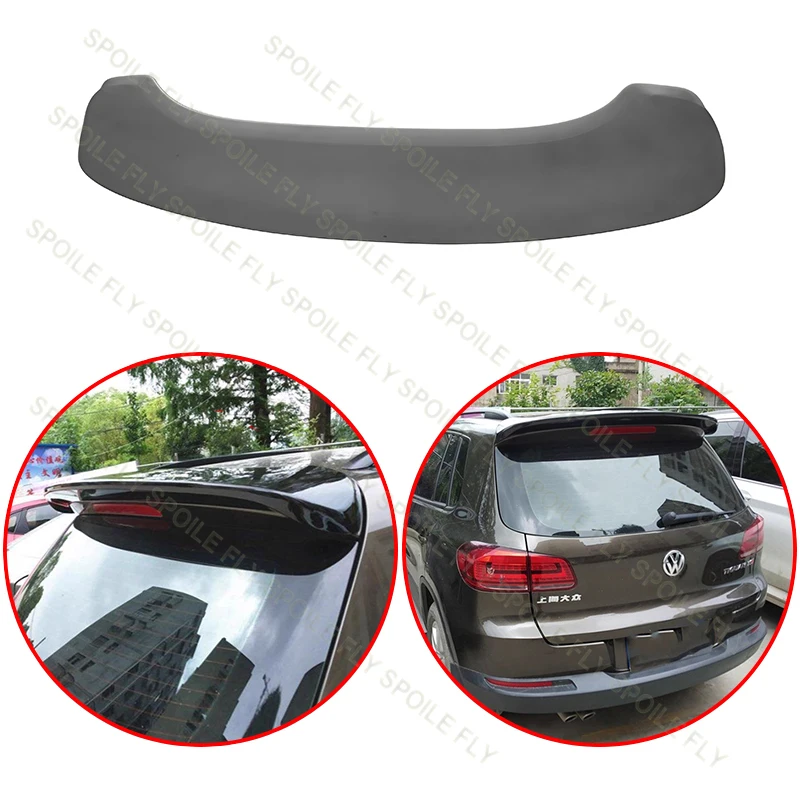 

For Volkswagen VW Tiguan MK1 2010 2011 2012 2013 2014 2015 2016 High Quality ABS Car Rear Roof Wing Spoiler Body Kit Gloss Black
