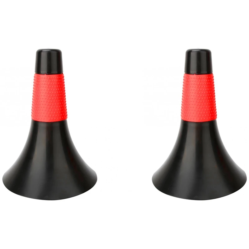 

2X Football Training Cone Soccer Barrier Basketball Training Logo Barrel Outdoor Football Basketball Cones Black And Red