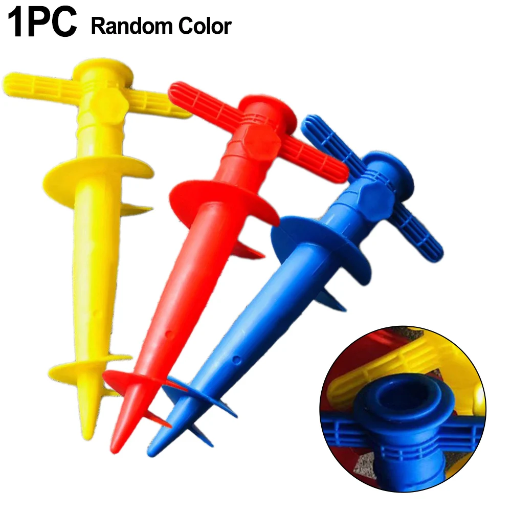 1pc Umbrella Bases Adjustable Sun Beach Patio Sand Ground Fixation Tools Spikes Umbrella Bases Plastic 31x17cm Tool Parts